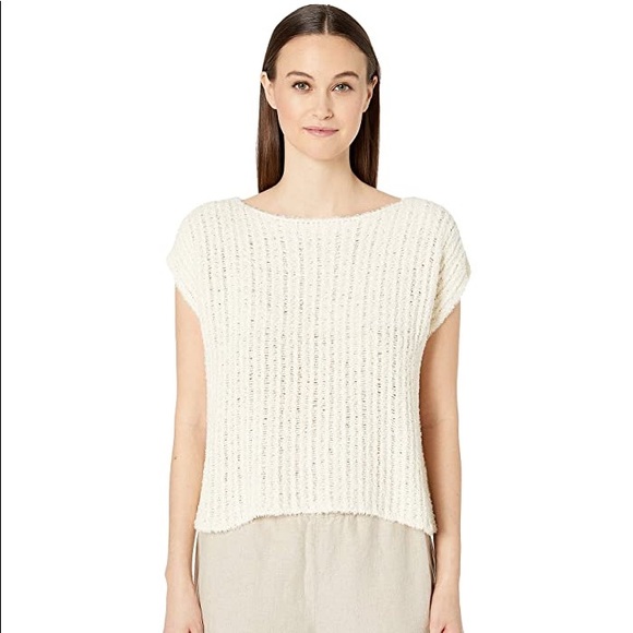 Eileen Fisher Sweaters | Nwt$298 Eileen Fisher Eyelash Bateau Neck Sweater | Color: Red | Size: M | Piarae's Closet